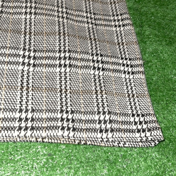 Zara Plaid Floral Sequin Embroidered T-Shirt Dress - Picture 7 of 9